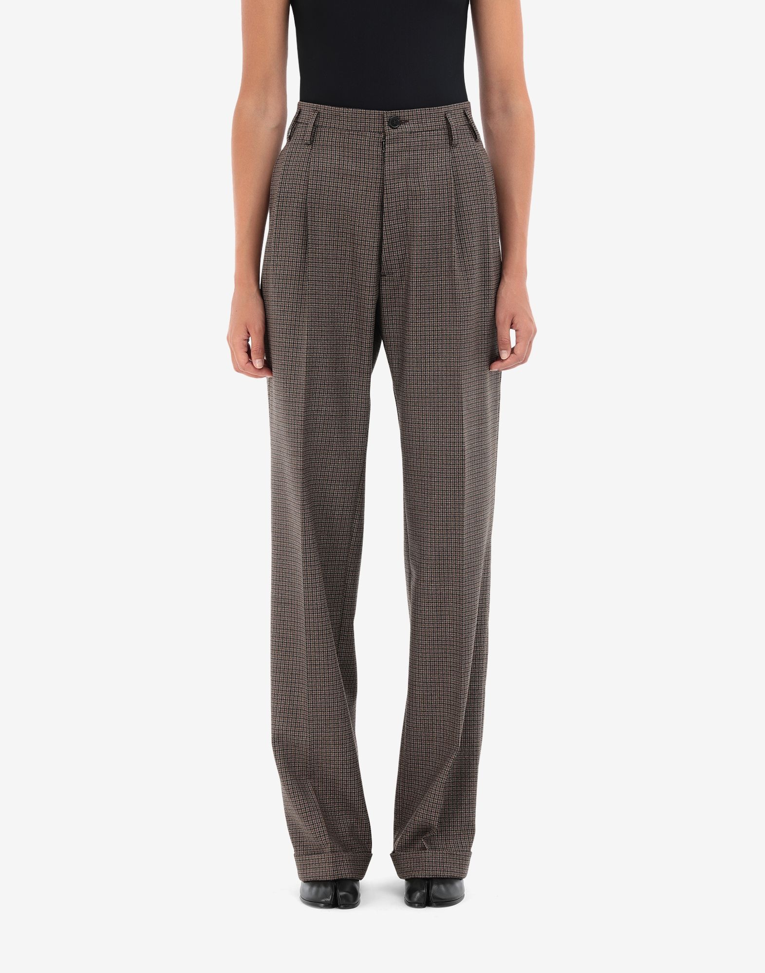 Pleated wool trousers - 5
