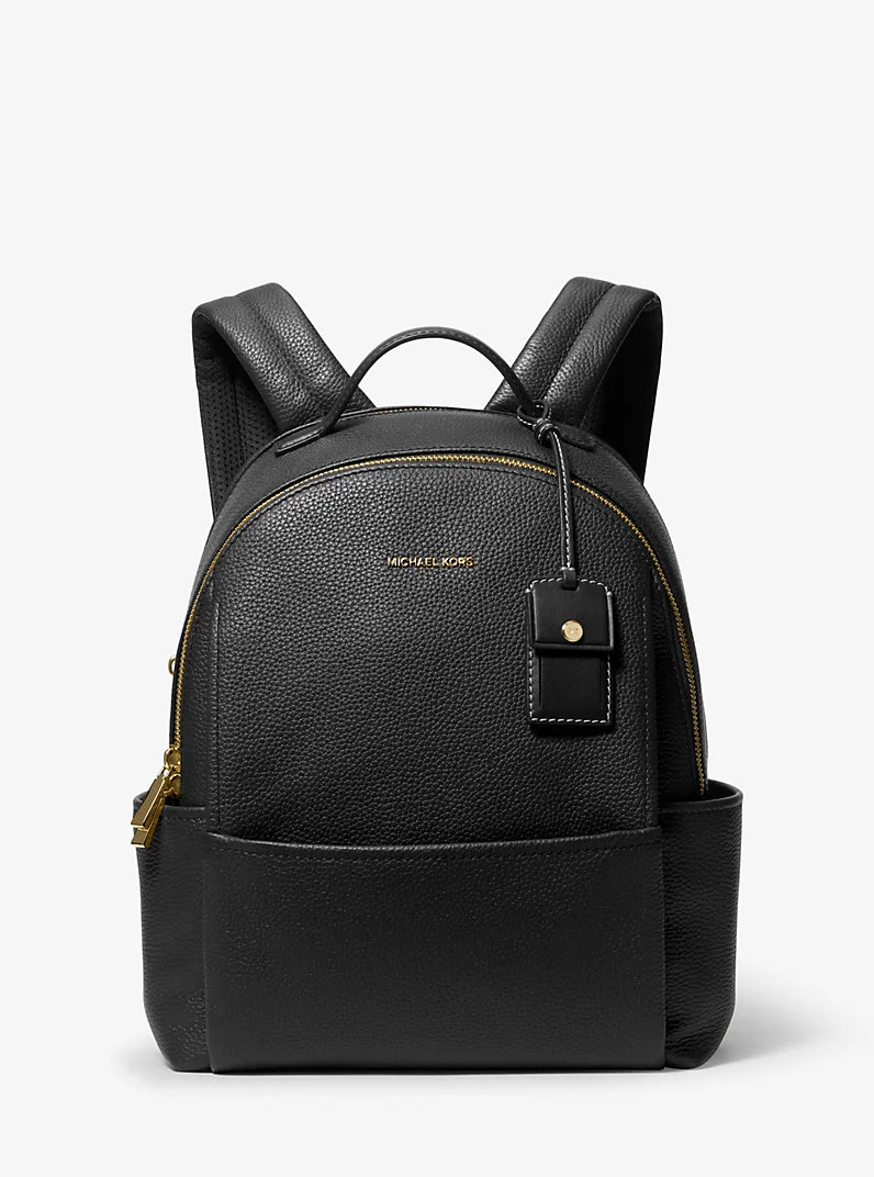 Sable Medium Pebbled Leather Backpack - 1