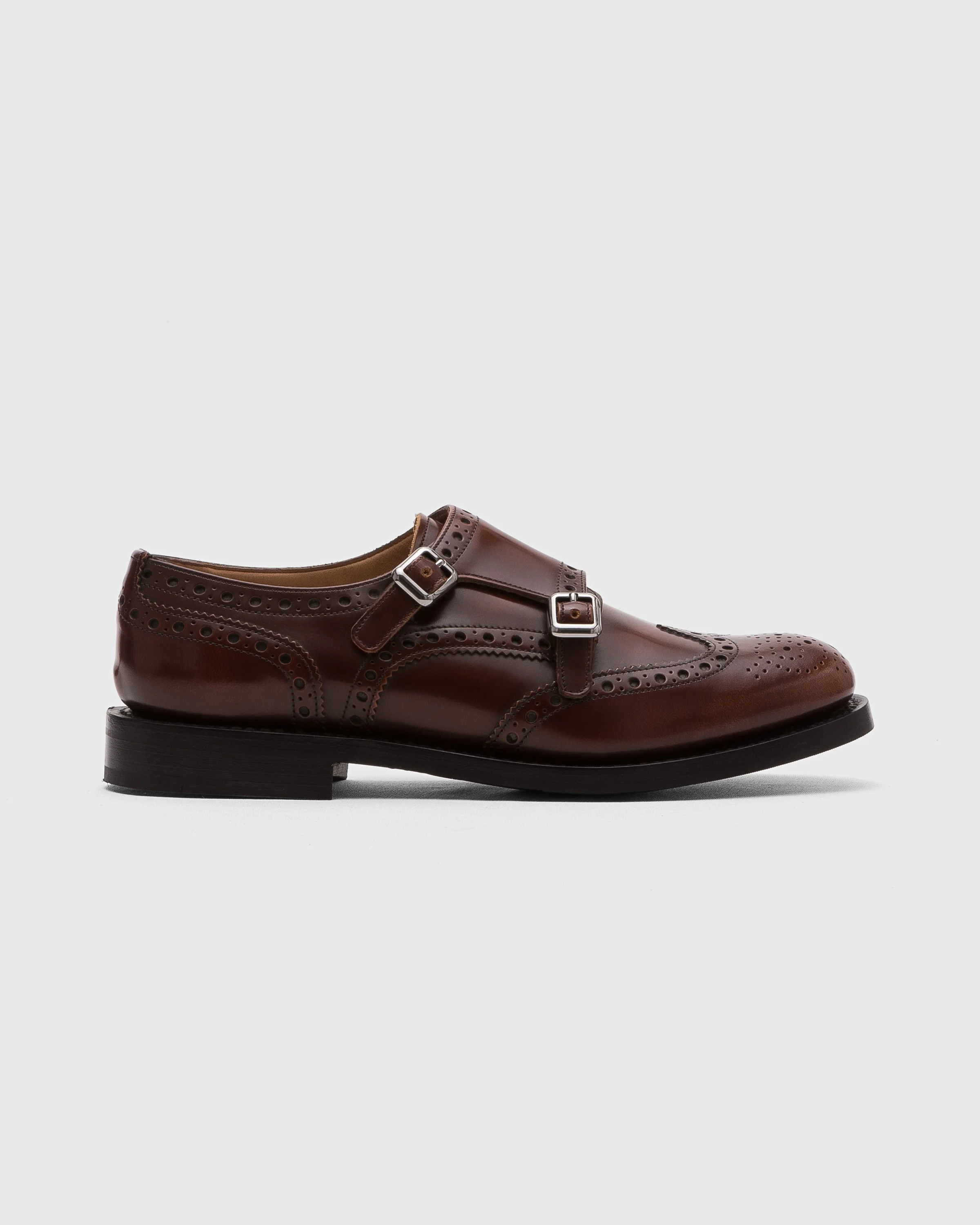 Polished Fumè Monk Brogue - 1
