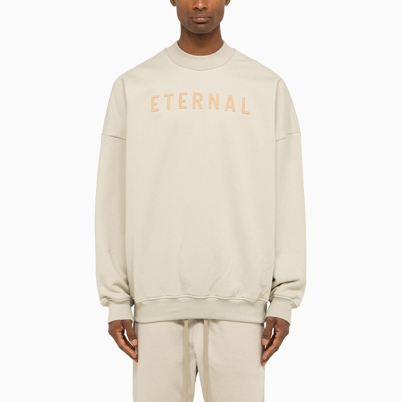 Eternal cement crew neck sweatshirt - 1