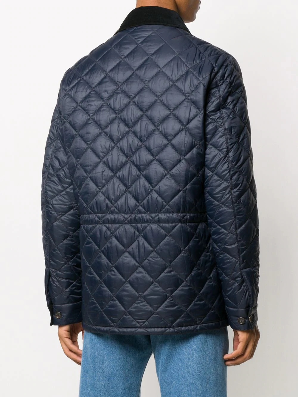 quilted single-breasted jacket - 4