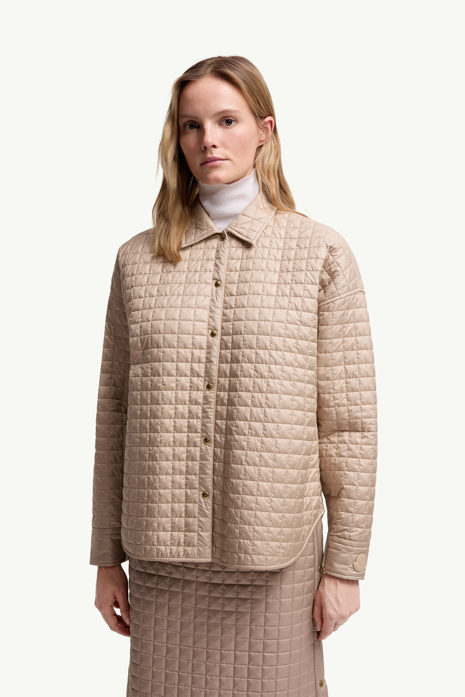Square-Quilted Reversible Padded Shirt - 3