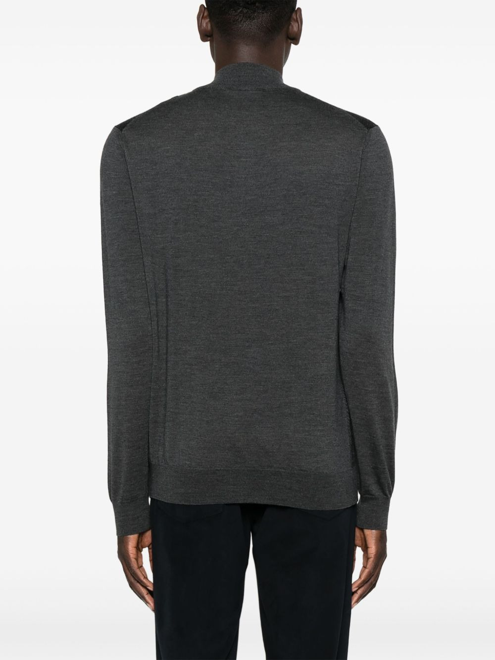 zip-front sweater - 4