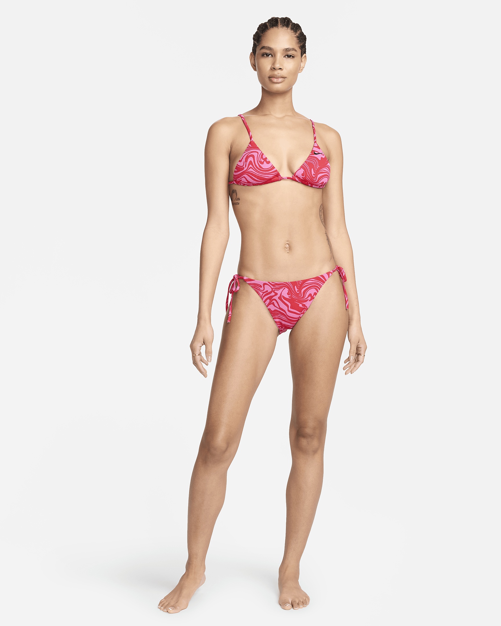 Nike Women's Swim Swirl String Bikini Top - 8