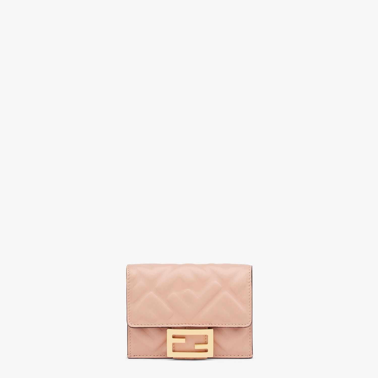 Pink nappa leather wallet - 1