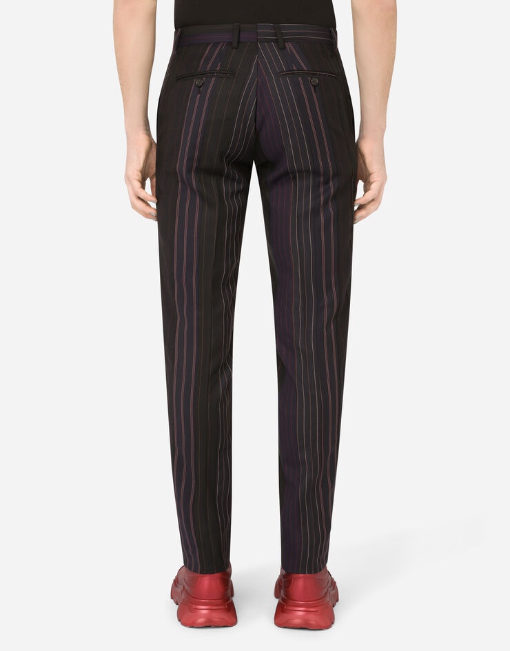 Tailored wool patchwork pants - 2