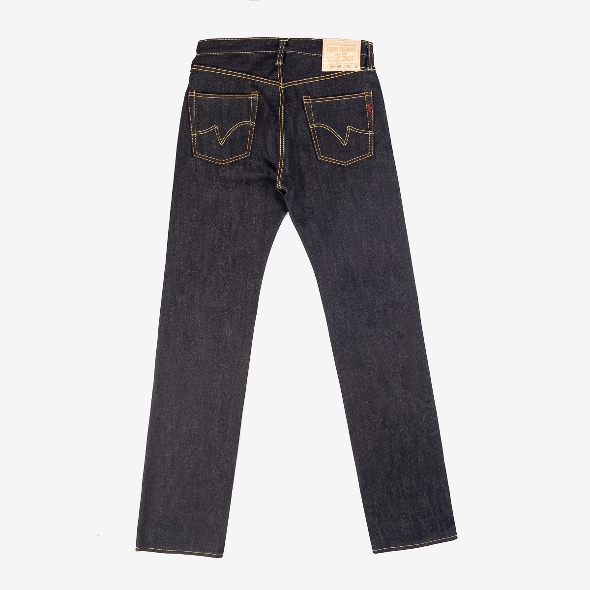 IH-666-XHS 25oz Selvedge Denim Slim Straight Cut Jeans - Indigo - 5