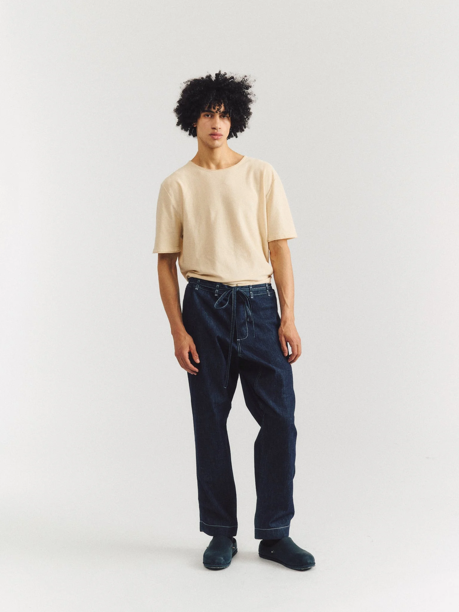 TIE ME UP PANT - DENIM L - INDIGO - 1