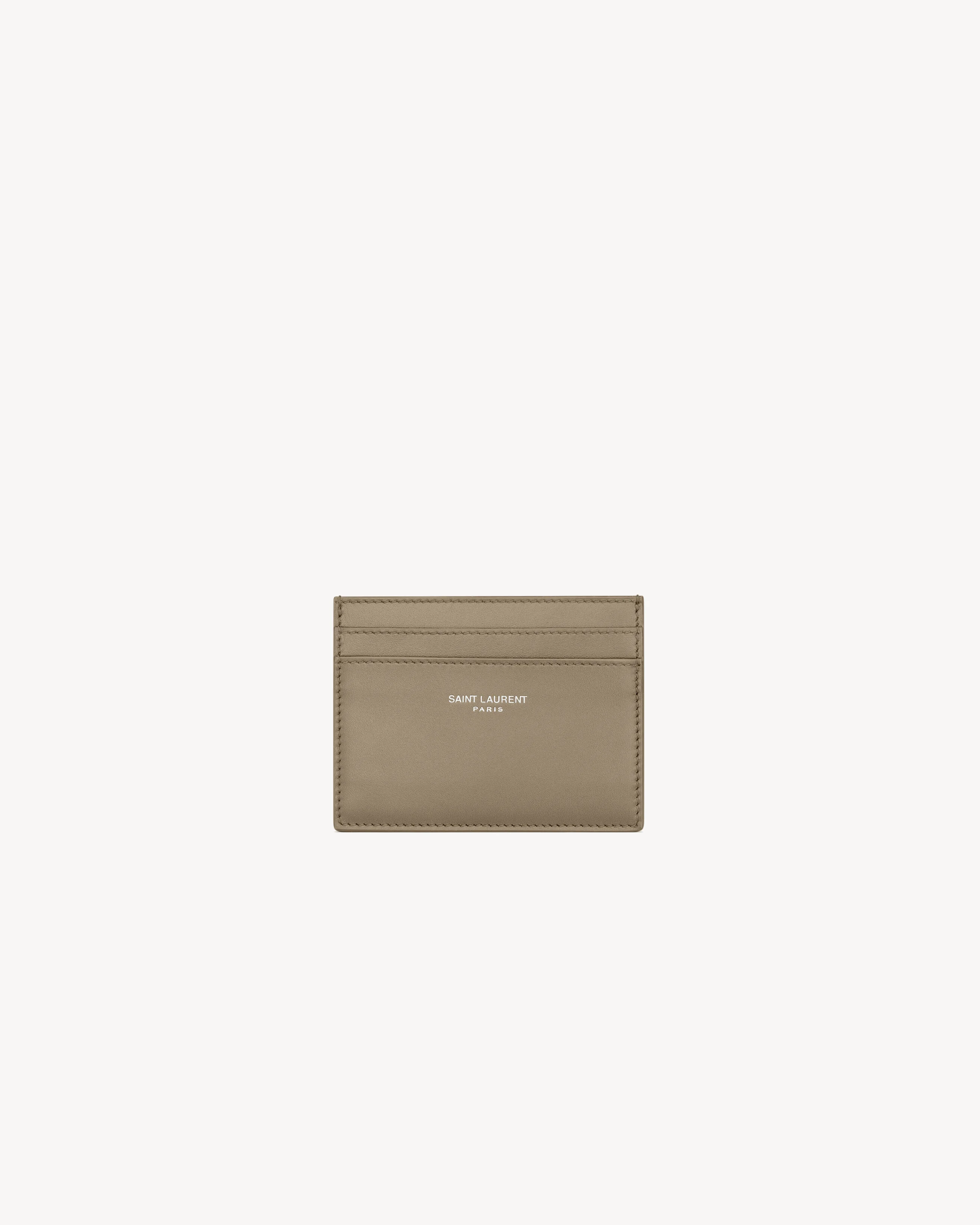 SAINT LAURENT PARIS CARD CASE IN SMOOTH LEATHER - 1