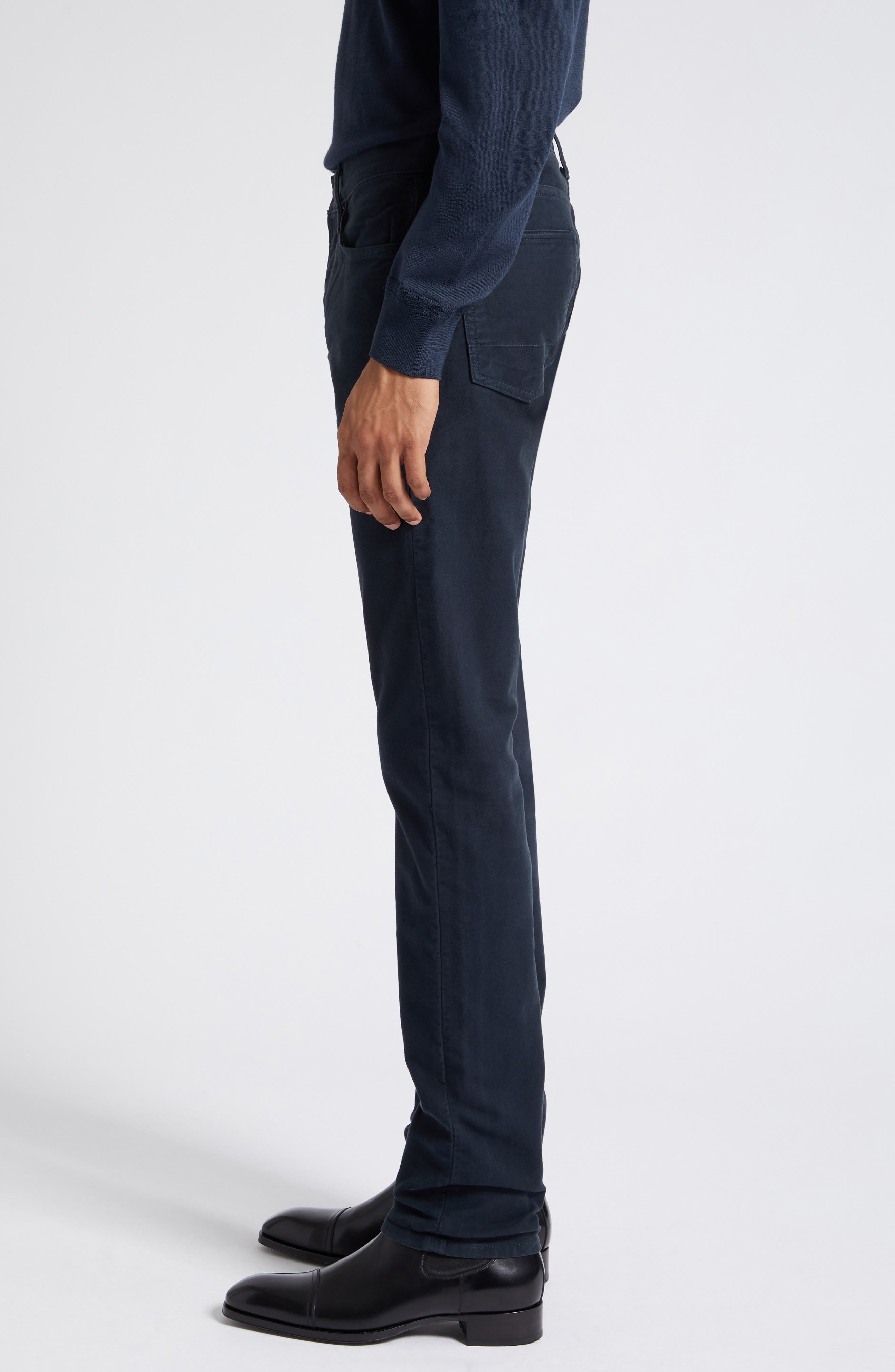 Moleskin Slim Fit Five-Pocket Pants - 4