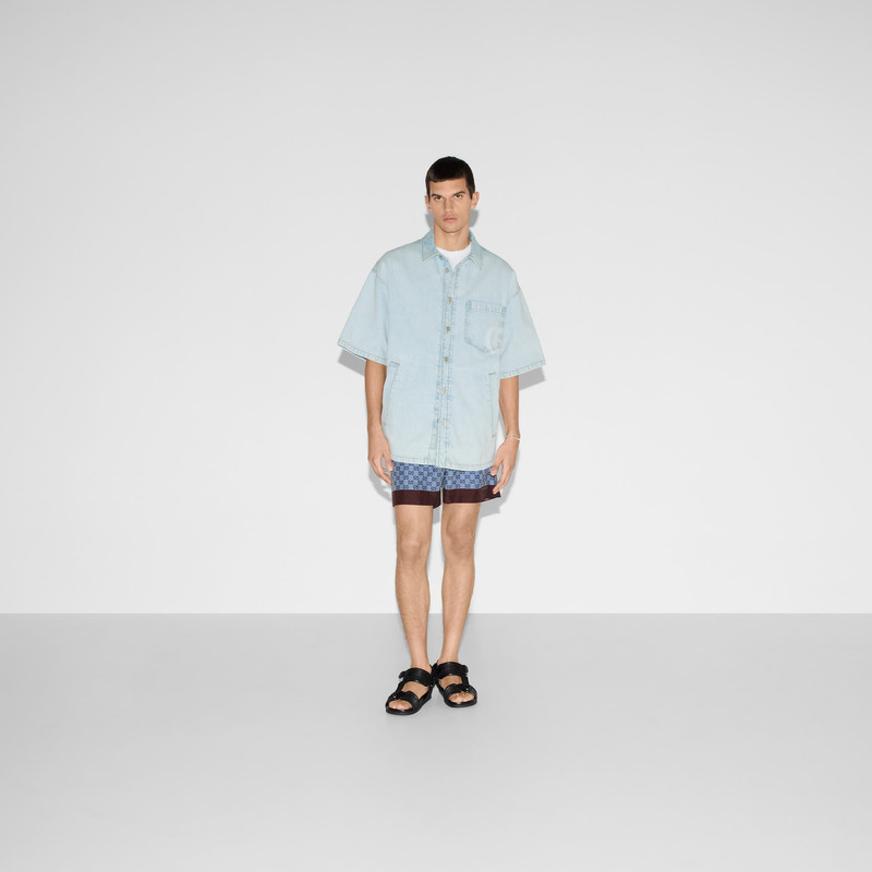GUCCI Lasered denim shirt outlook