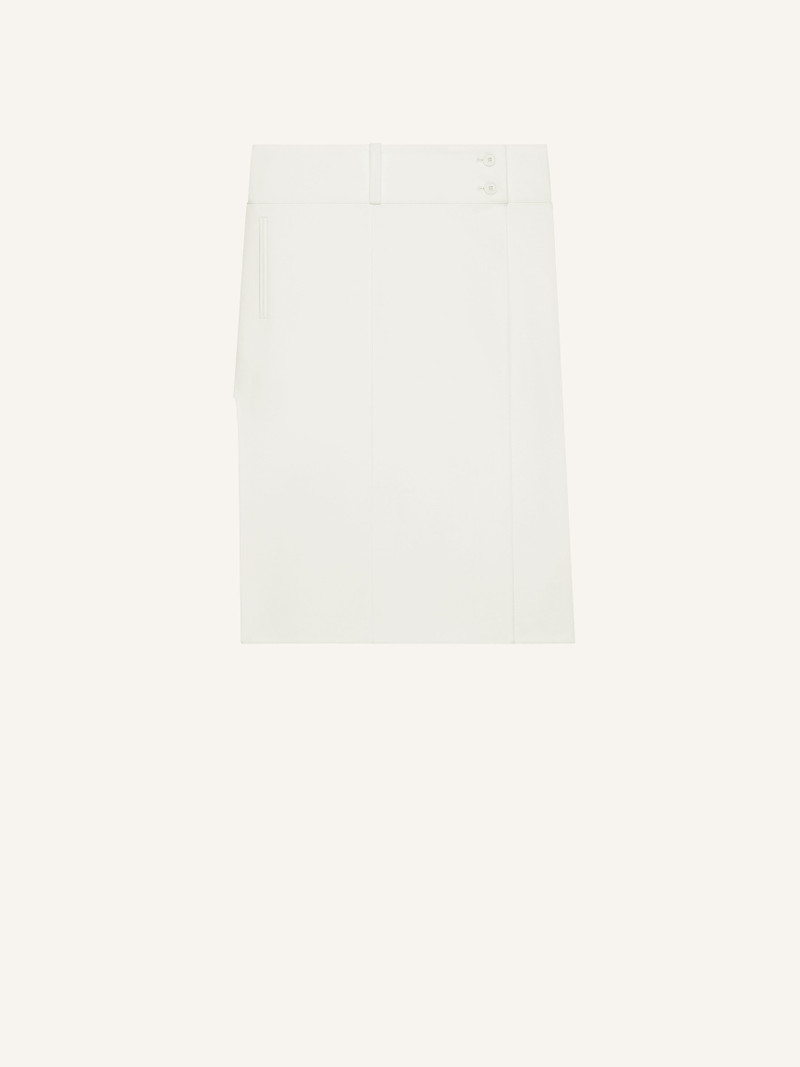 BELTED SLIT SKIRT 1