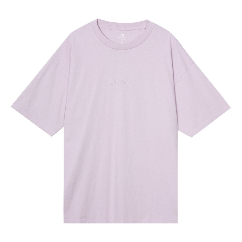 Converse Jack Purcell Washed Retro Loose Knit Short Sleeve Couple Style Purple 10021630-A09 - 1
