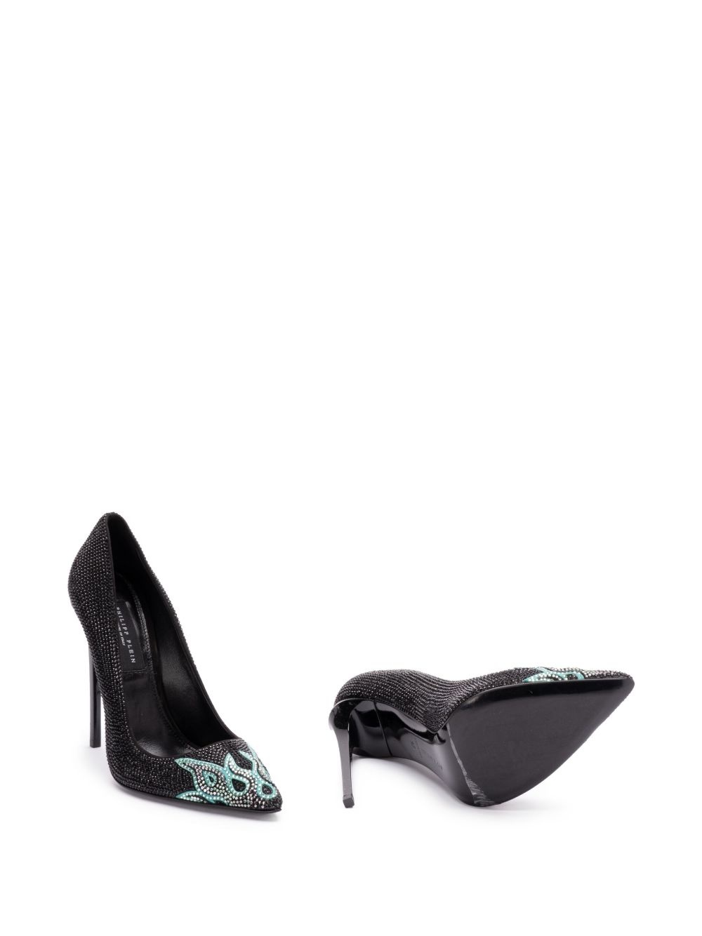 120mm flame-embellished pumps - 2