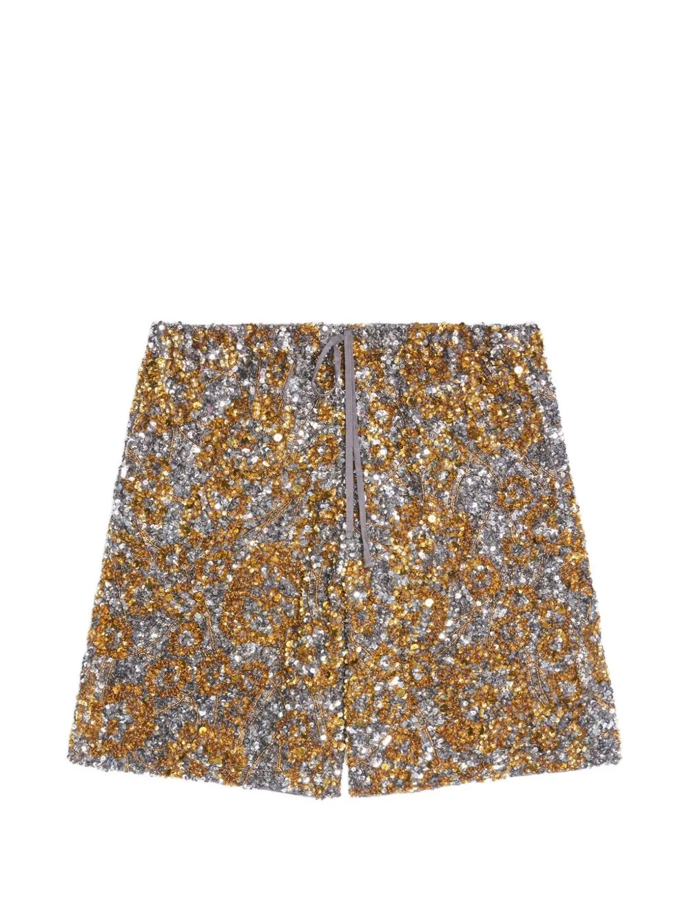 sequin-embellished shorts - 1