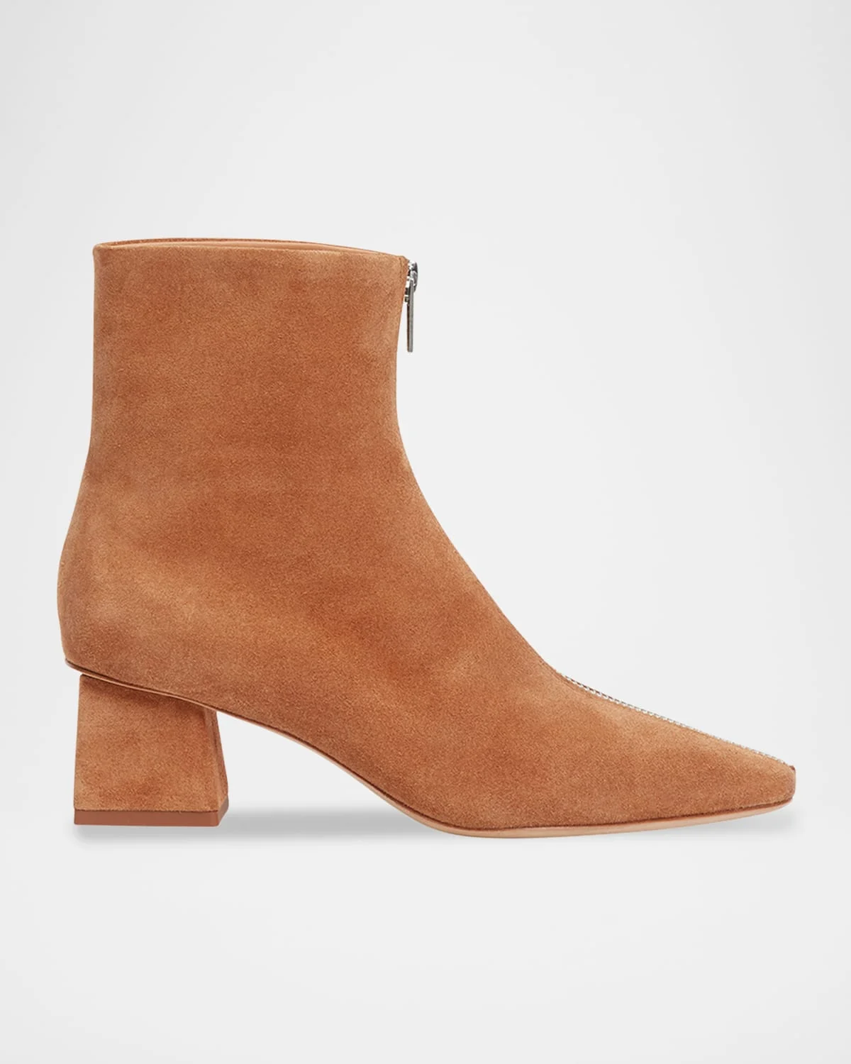 Ryder Suede Zip Booties - 1
