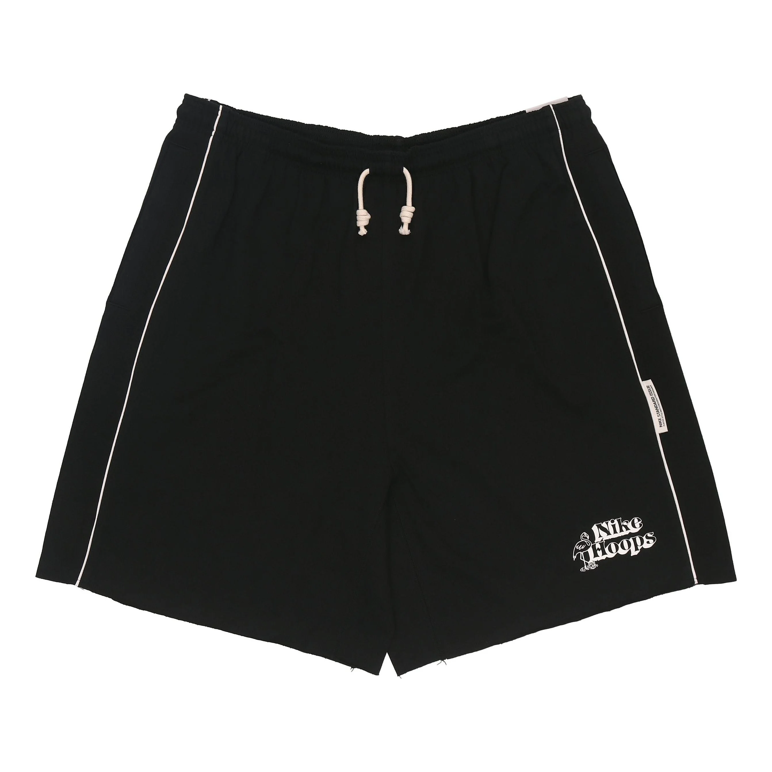 Nike Solid Color Lacing Elastic Breathable Sports Shorts Black DH7384-010 - 1