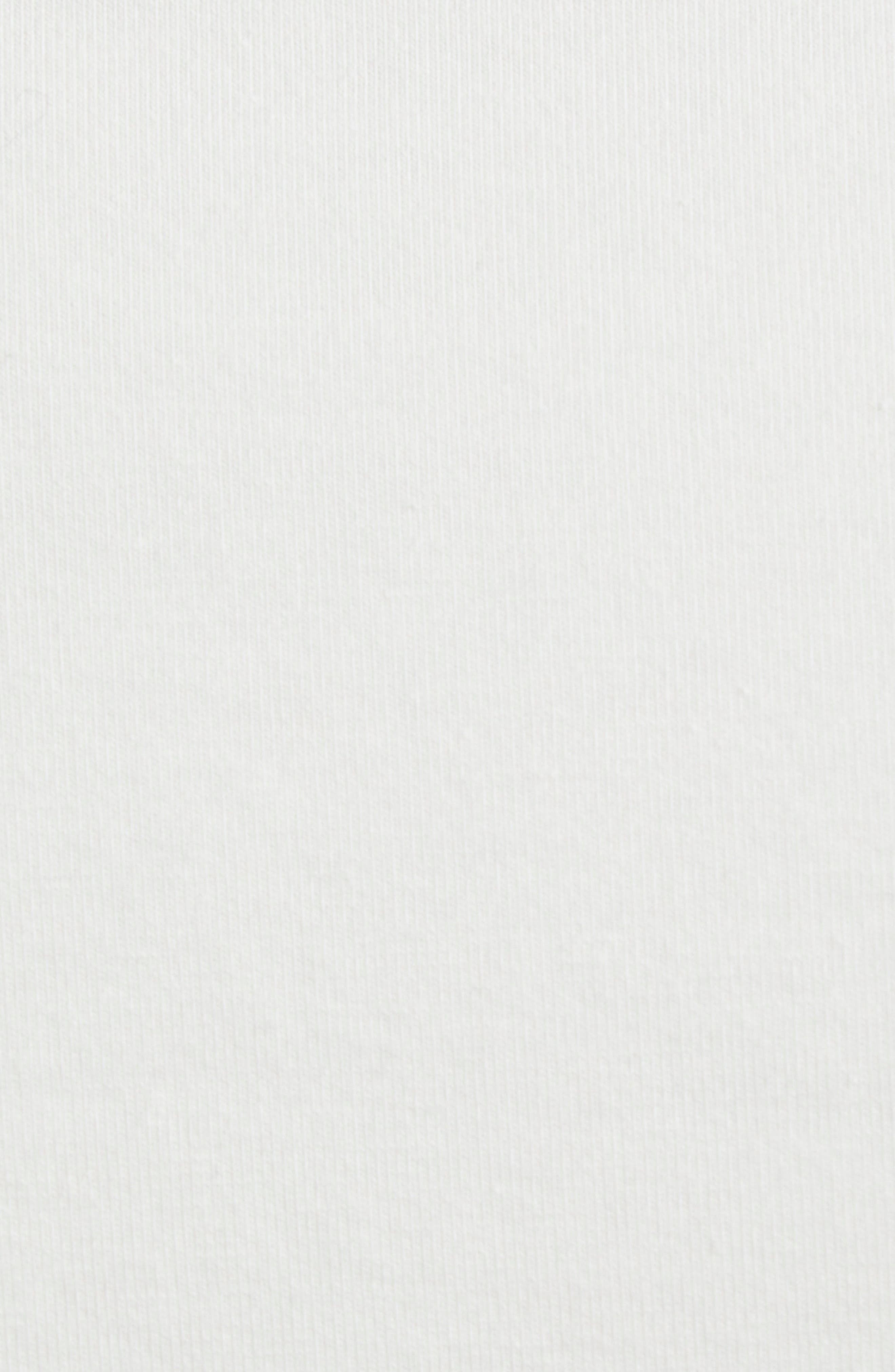 Moncler Tipped Cotton Stretch Jersey T-Shirt in Ivory/Ivory at Nordstrom - 6