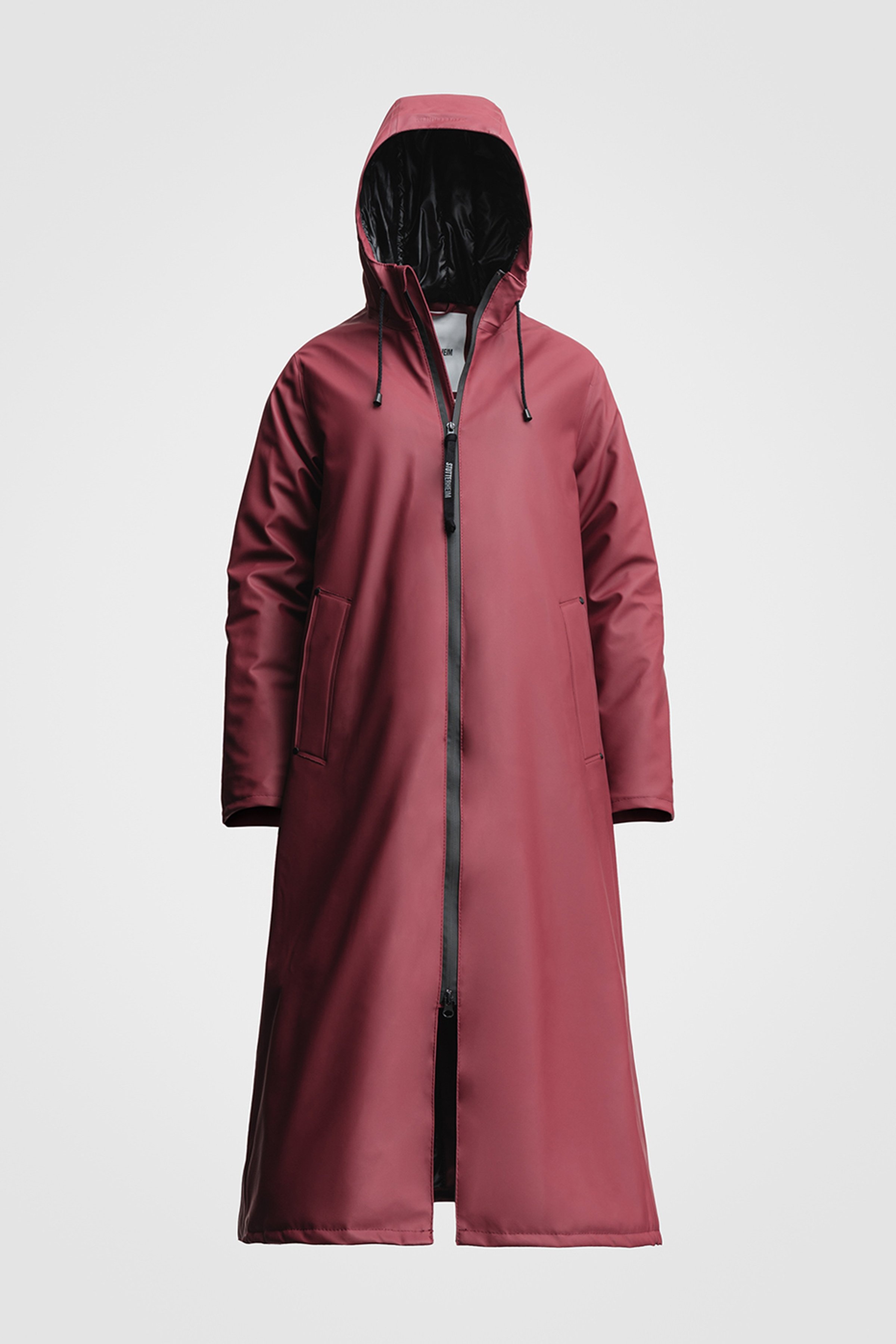 Mosebacke Long Winter Jacket Burgundy - 2