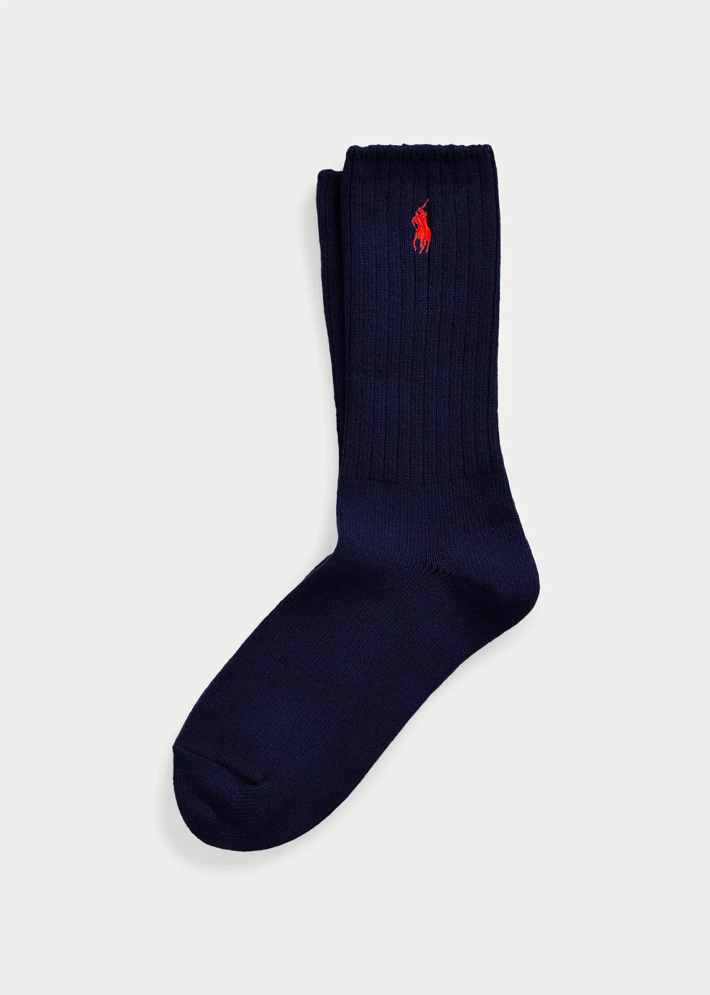 Embroidered Pony Crew Socks - 1
