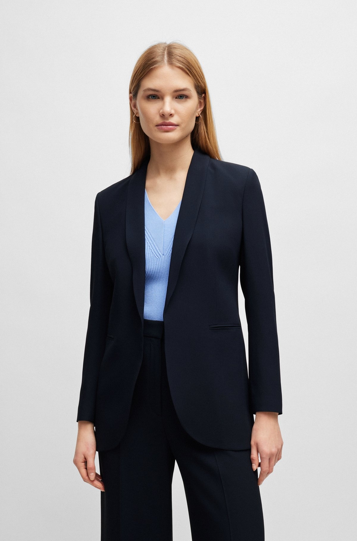 REGULAR-FIT JACKET WITH EDGE-TO-EDGE FRONT - 2