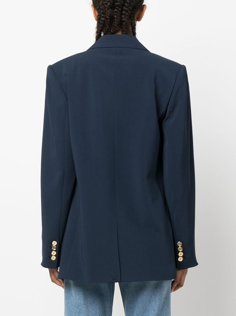 logo-button double-breasted blazer 4