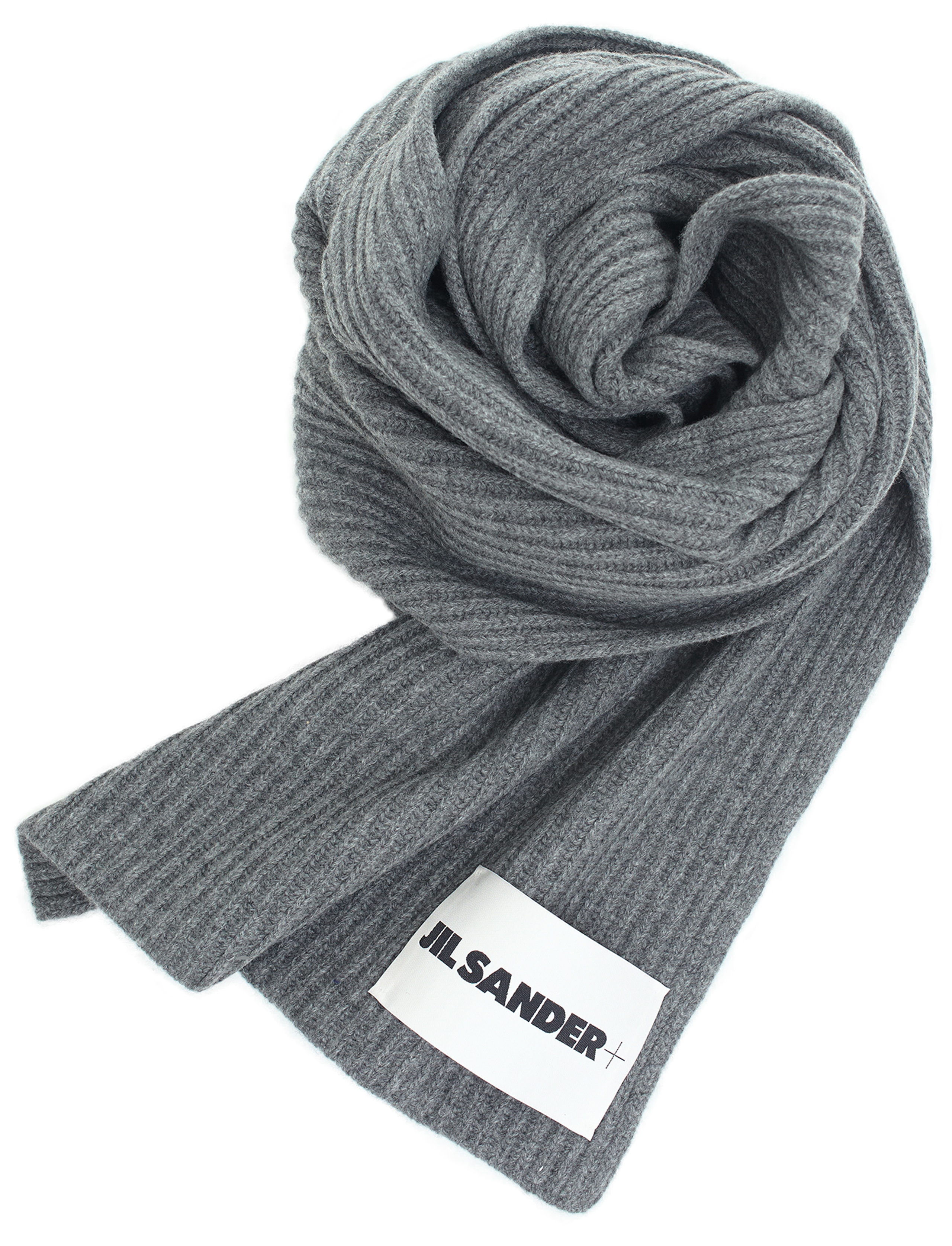 KNITTED SCARF WITH PATCH - 2