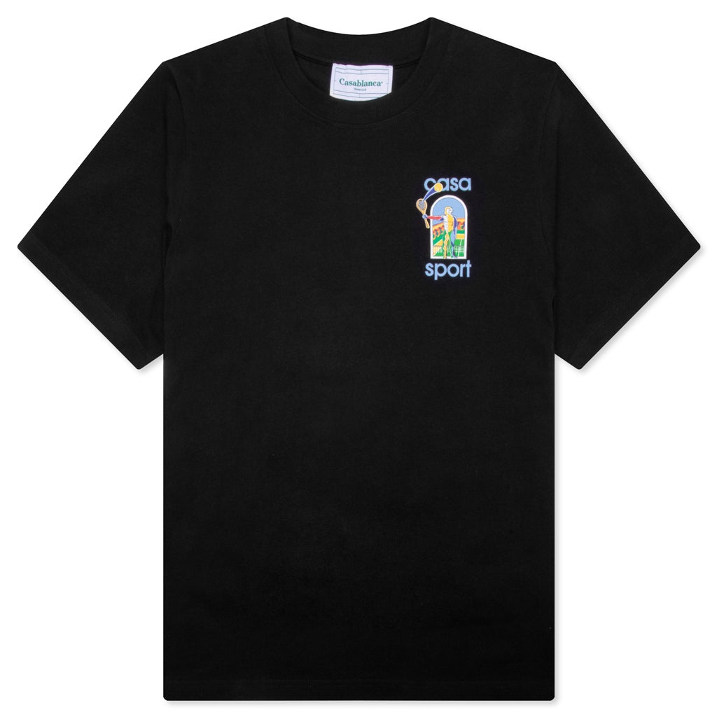 【関税込み】Casablanca ブラック Le Jeu Colore Tシャツ Le Jeu Coloré T-Shirt | Casablanca Paris