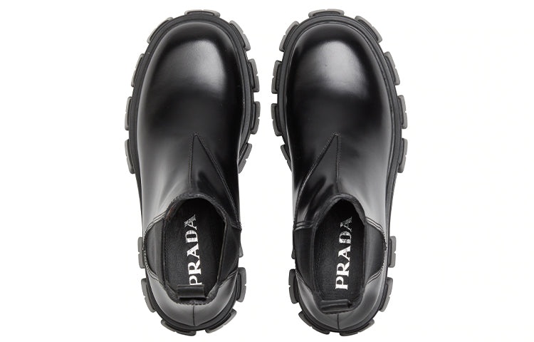 (WMNS) PRADA Monolith Brushed Leather Chelsea Boots 'Black' 1T725L_B4L_F0002_F_A055 - 4