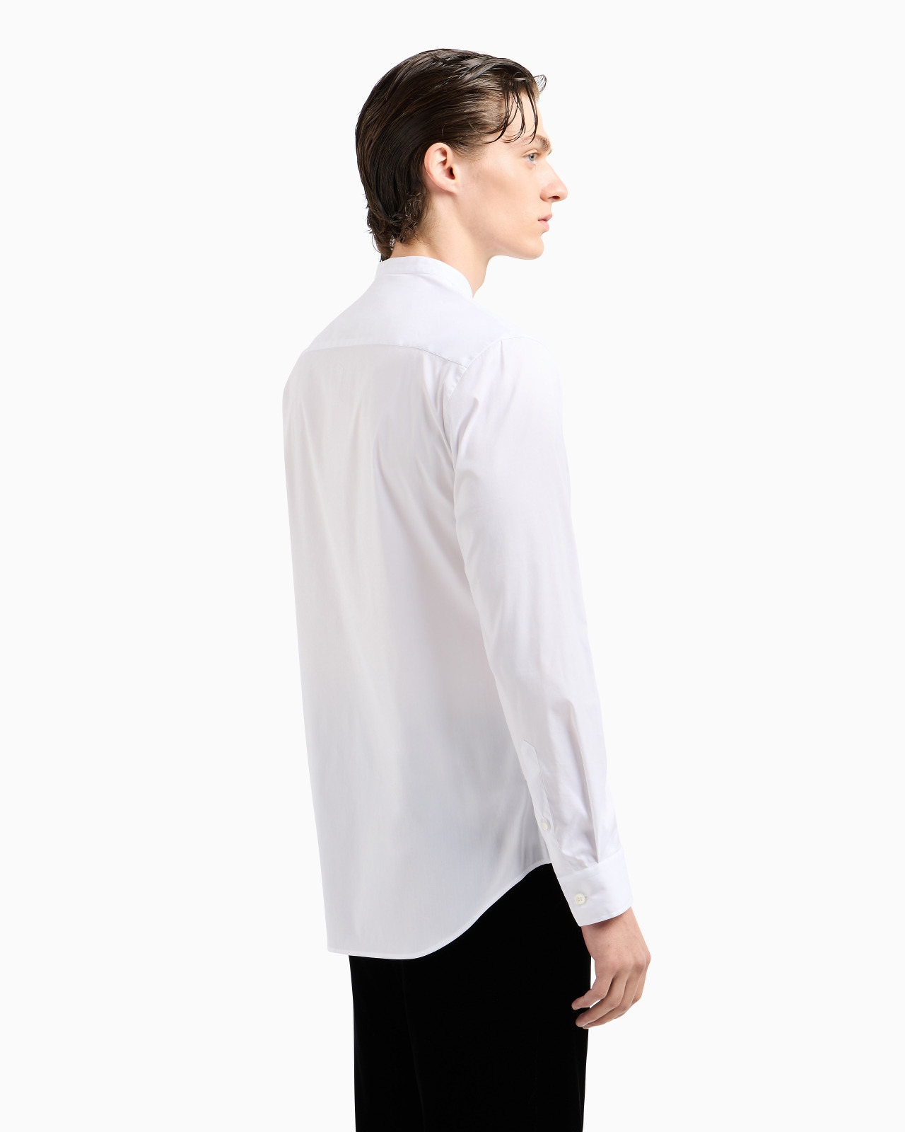Plain-knit stretch cotton Icon shirt - 3