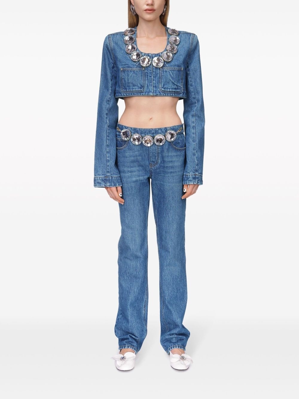 Jumbo Crystal straight-leg jeans - 2