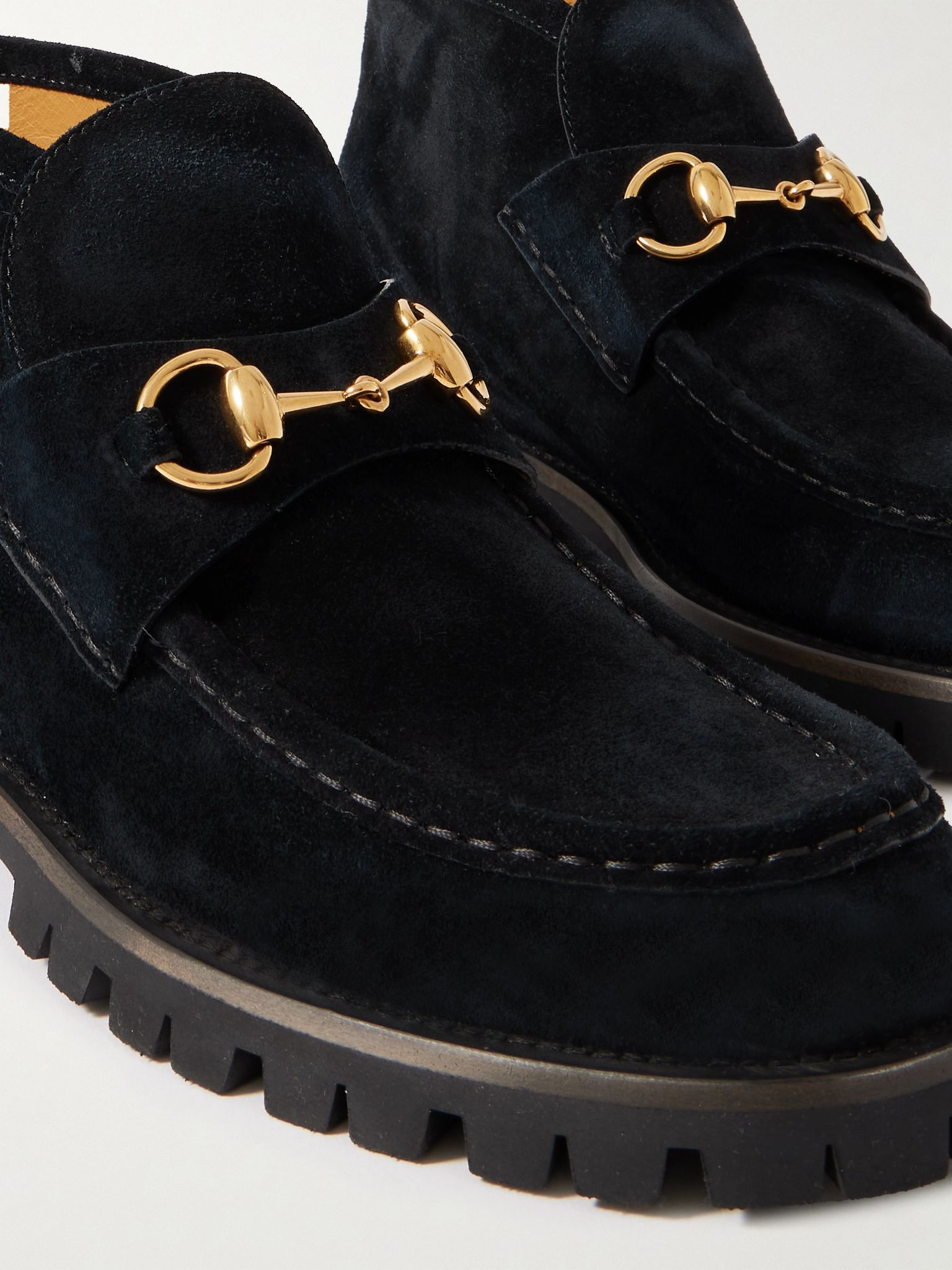 Sylke horsebit-detailed suede ankle boots Black - 4