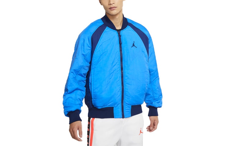 Air Jordan Flight Printing Logo Reversible baseball uniform Blue CV2243-492 - 3