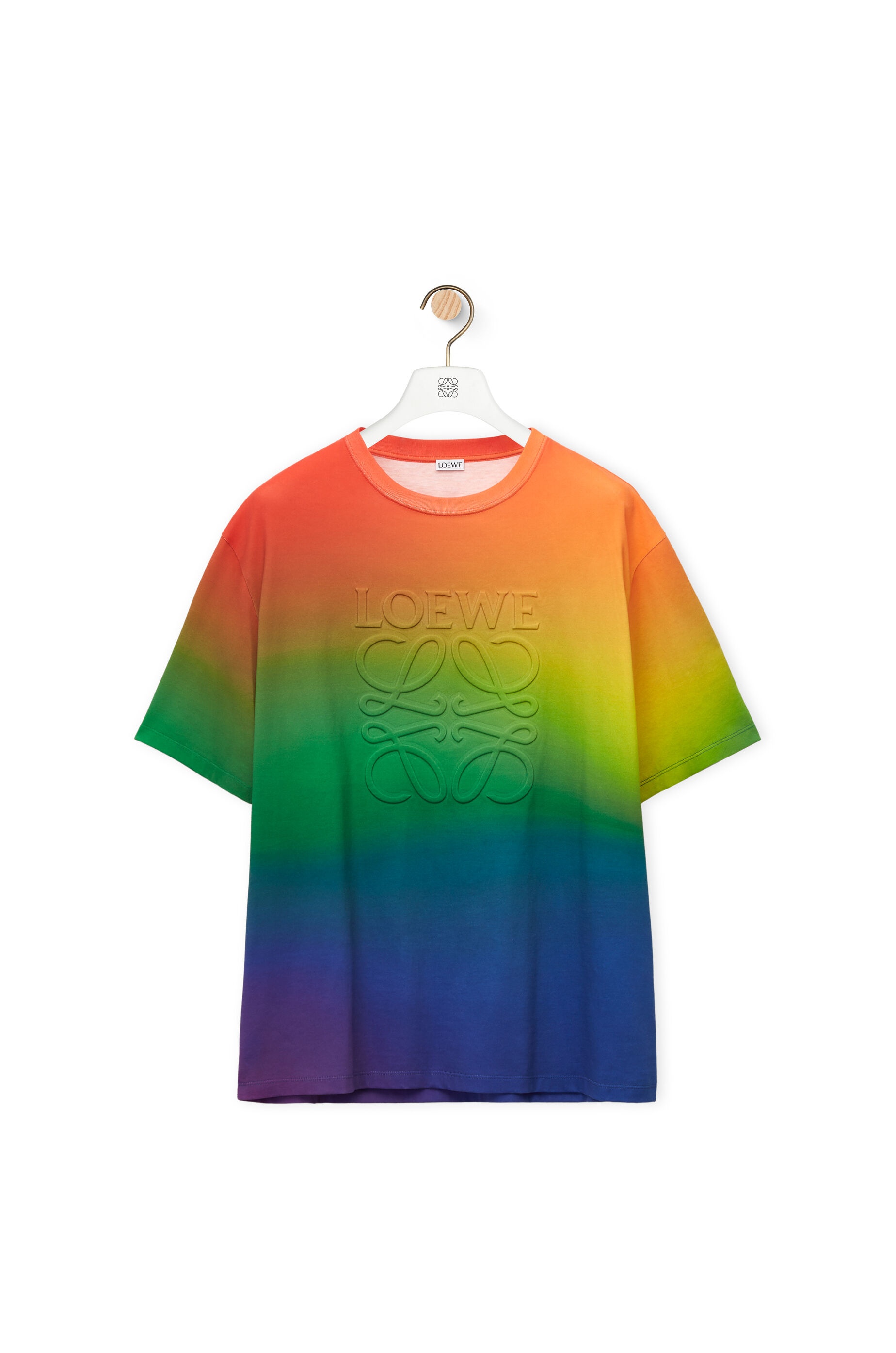 Loewe Rainbow Anagram T-shirt in cotton | REVERSIBLE