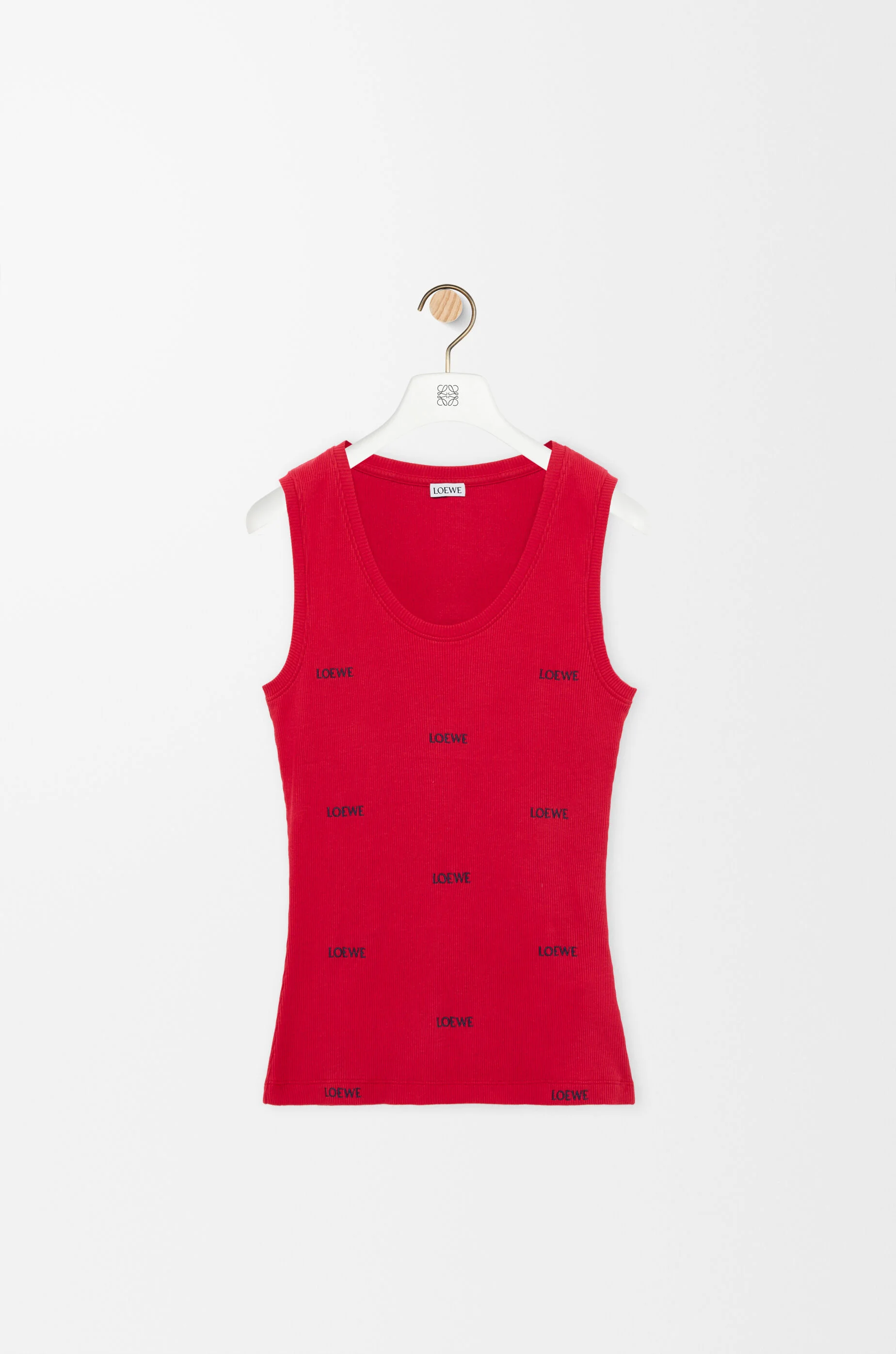 Tank top in stretch cotton - 1