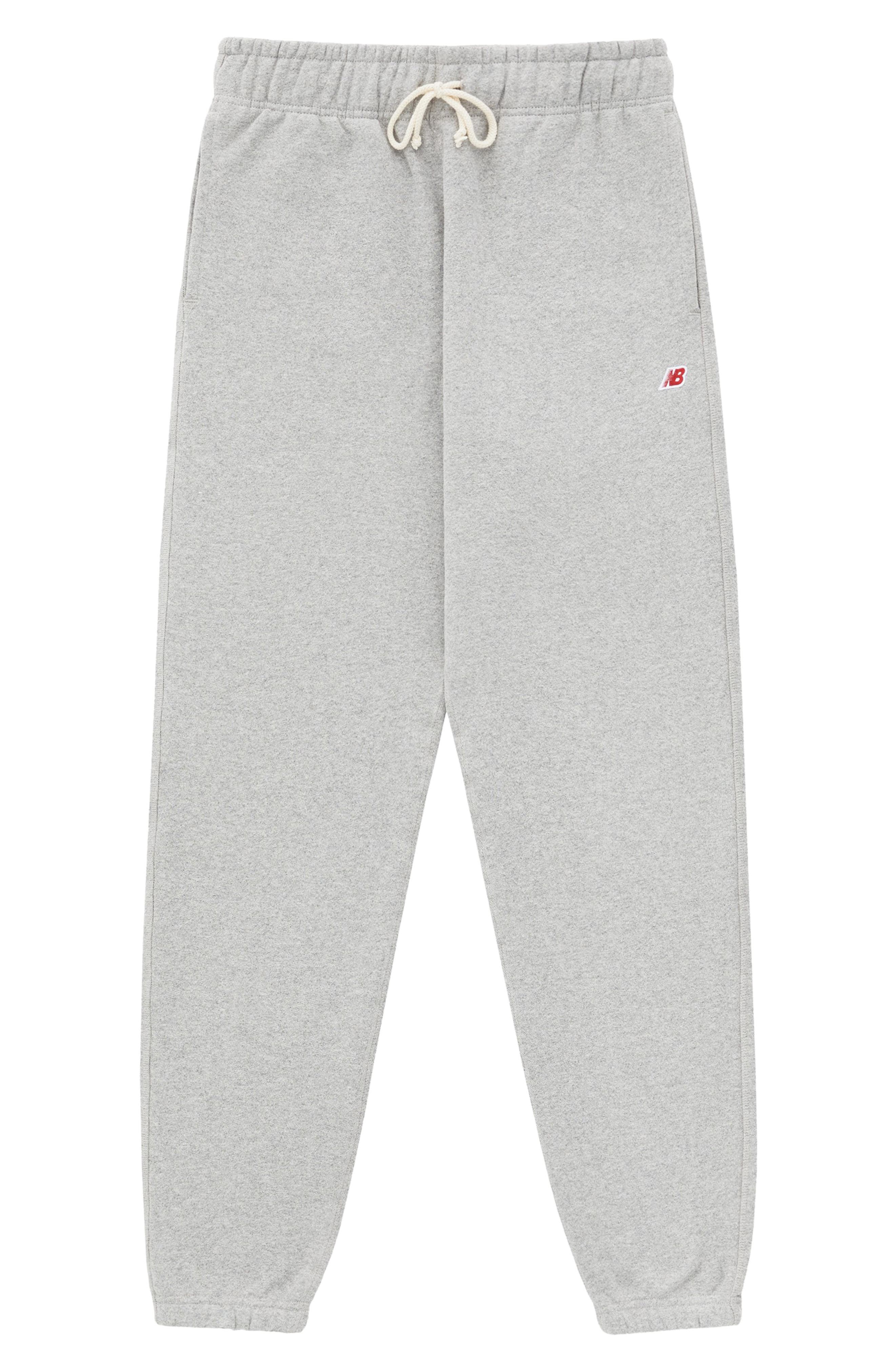 New Balance Made in USA Core Cotton French Terry Sweatpants in Athletic Grey at Nordstrom - 4