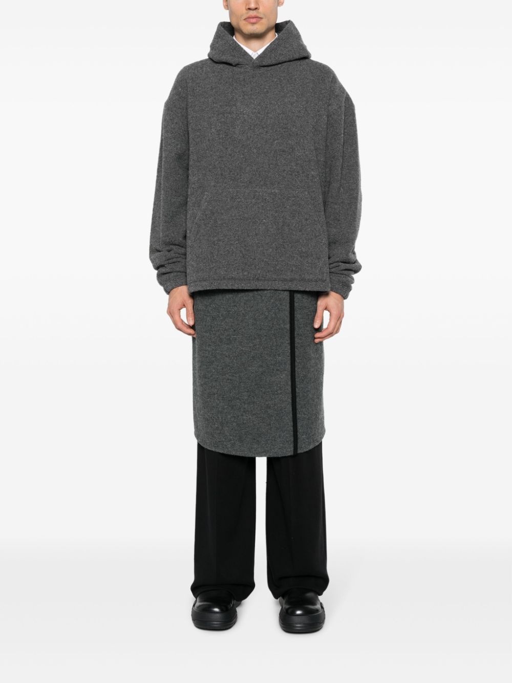 Walker virgin wool wrap skirt - 2