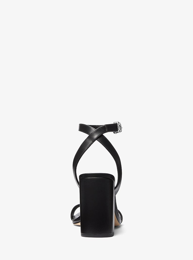 Merriam Leather Block Heel Sandal 3