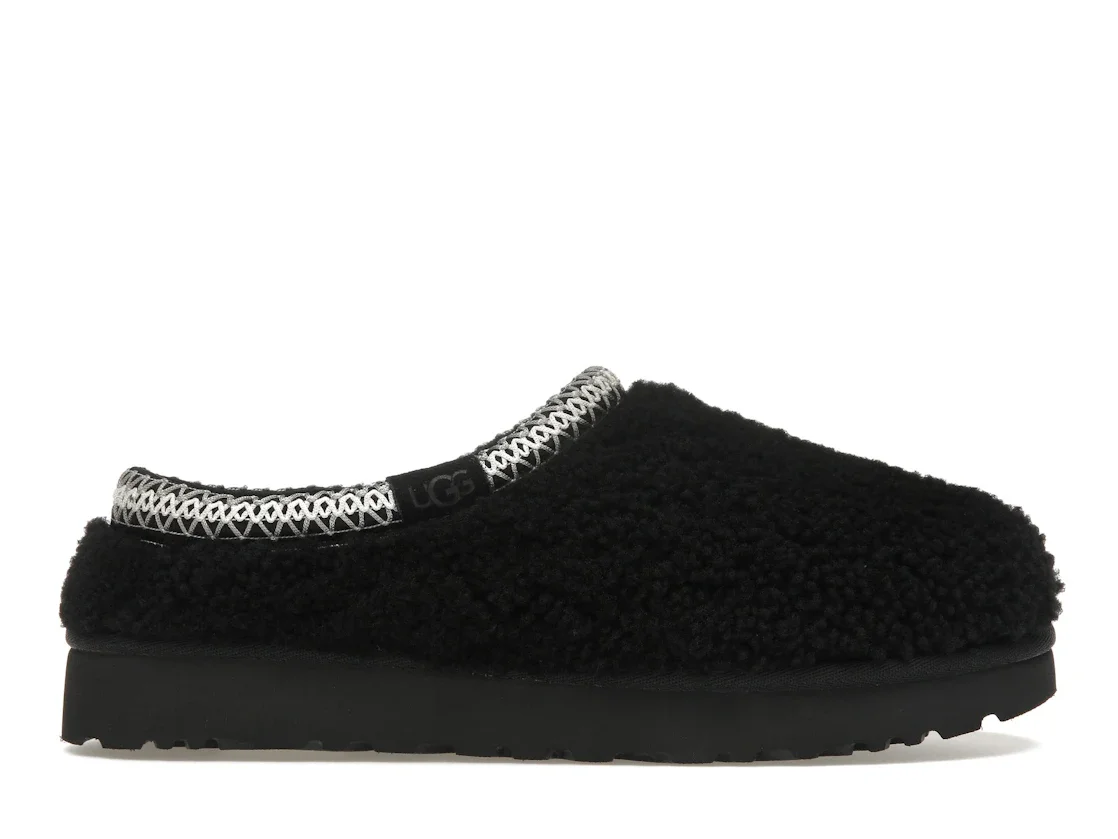 UGG Tasman Maxi Curly Slipper Black (Women's) - 1