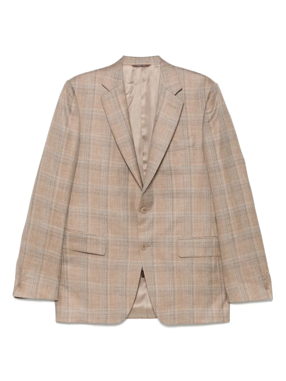 checked blazer - 1