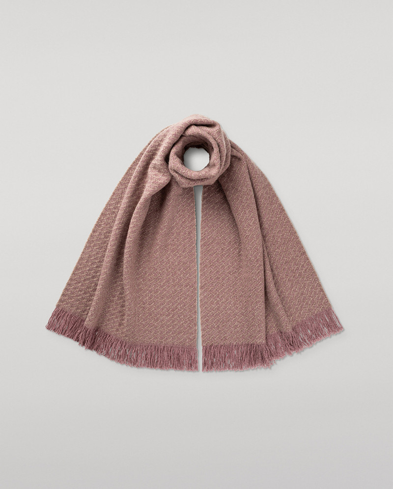 Yarrow Light Pink Cashmere Scarf 1