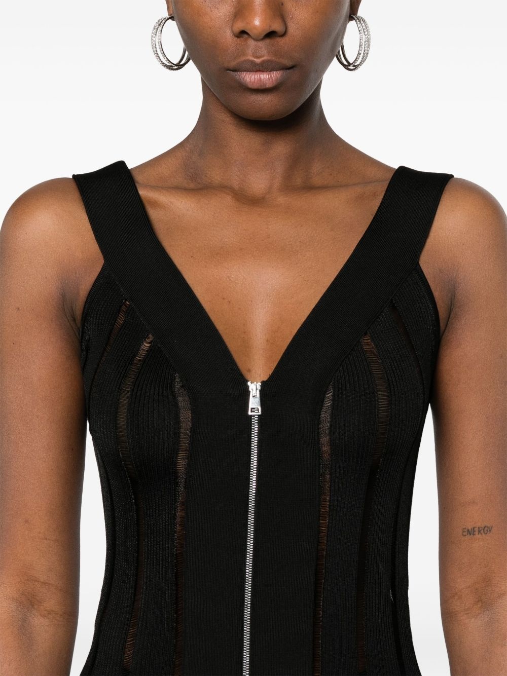 ribbed-knit maxi dress - 5