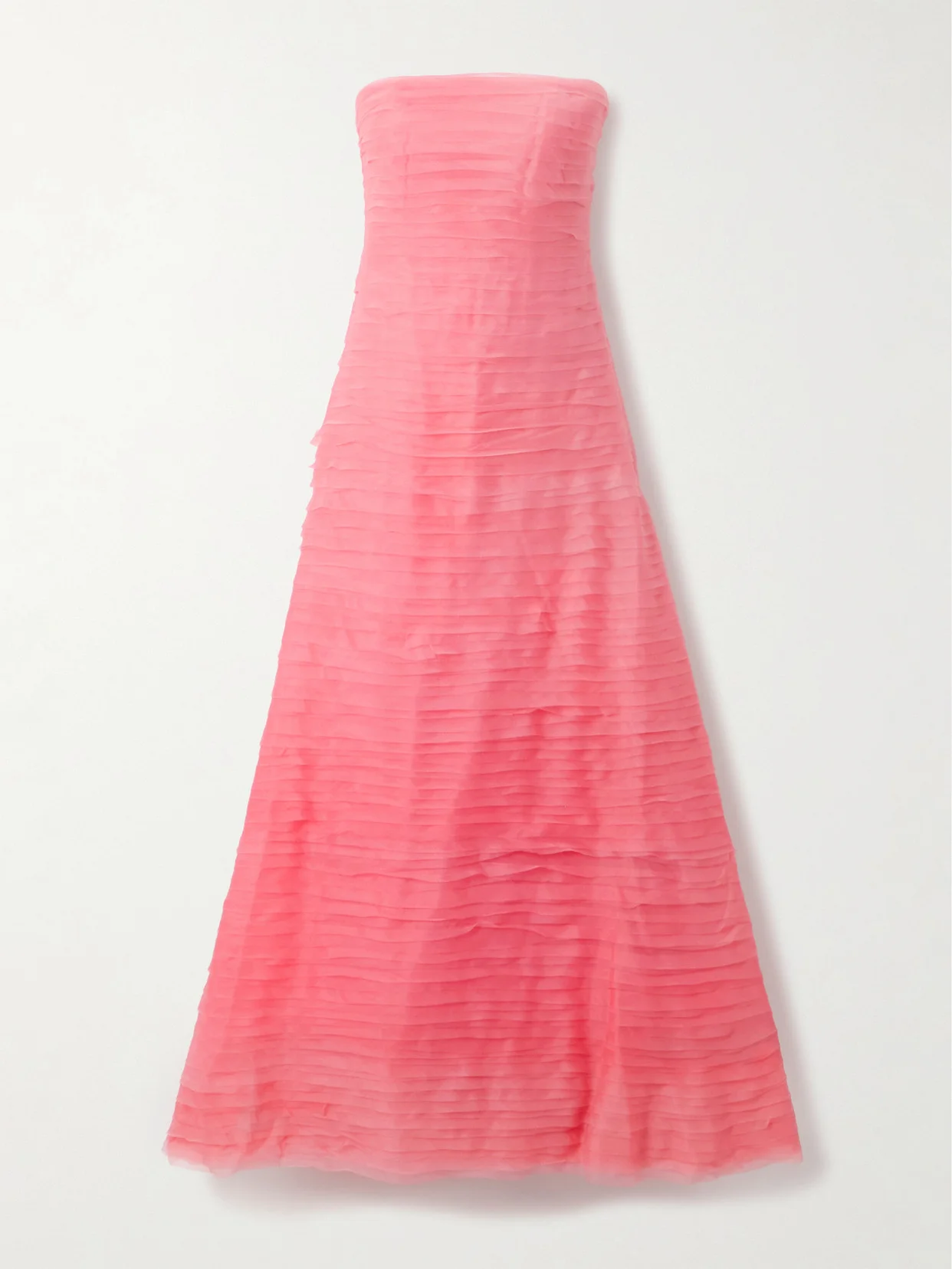 Soundscape Strapless Layered Chiffon Gown - 1