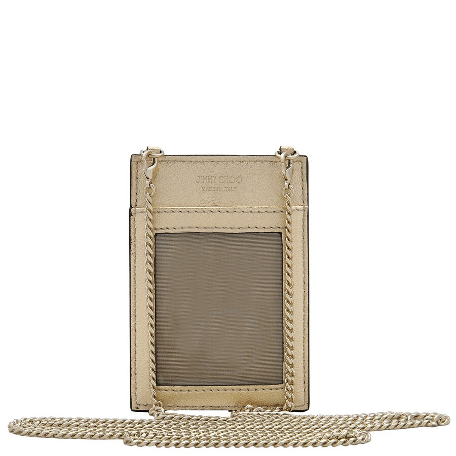 Jimmy Choo Nappa Leather ID Holder With Chain - 3