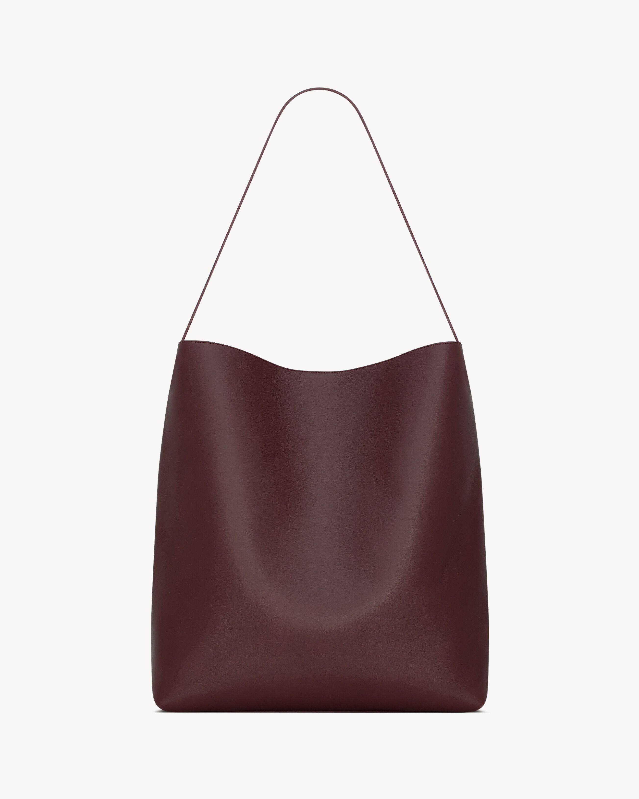 BOLD HOBO BAG IN SMOOTH LEATHER - 3