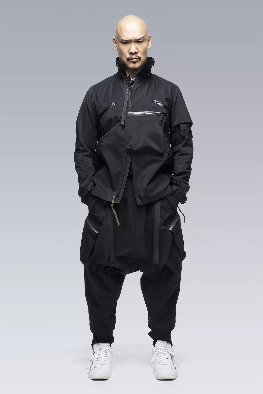 J1A-GTKR-BKS KR EX 3L Gore-Tex® Pro Interops Jacket Black with size 5 WR zippers in gloss black - 11