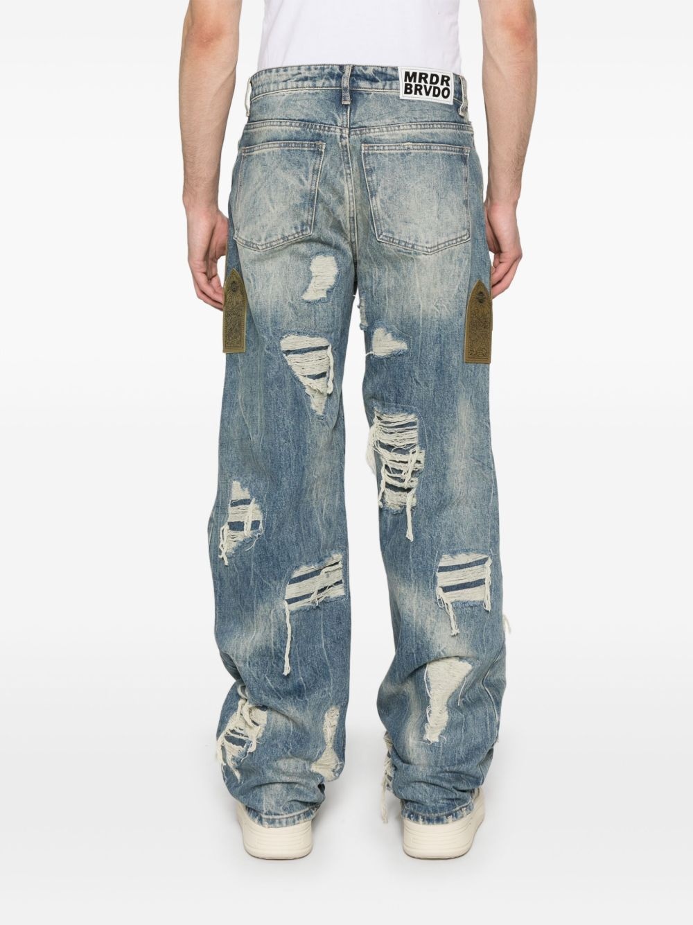 Side Patch Relaxation jeans - 4
