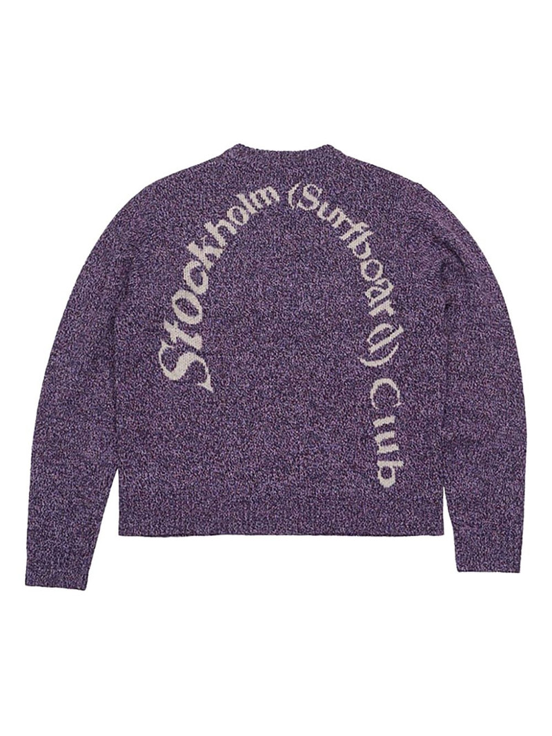 Stockholm Surfboard Club logo-intarsia jumper outlook