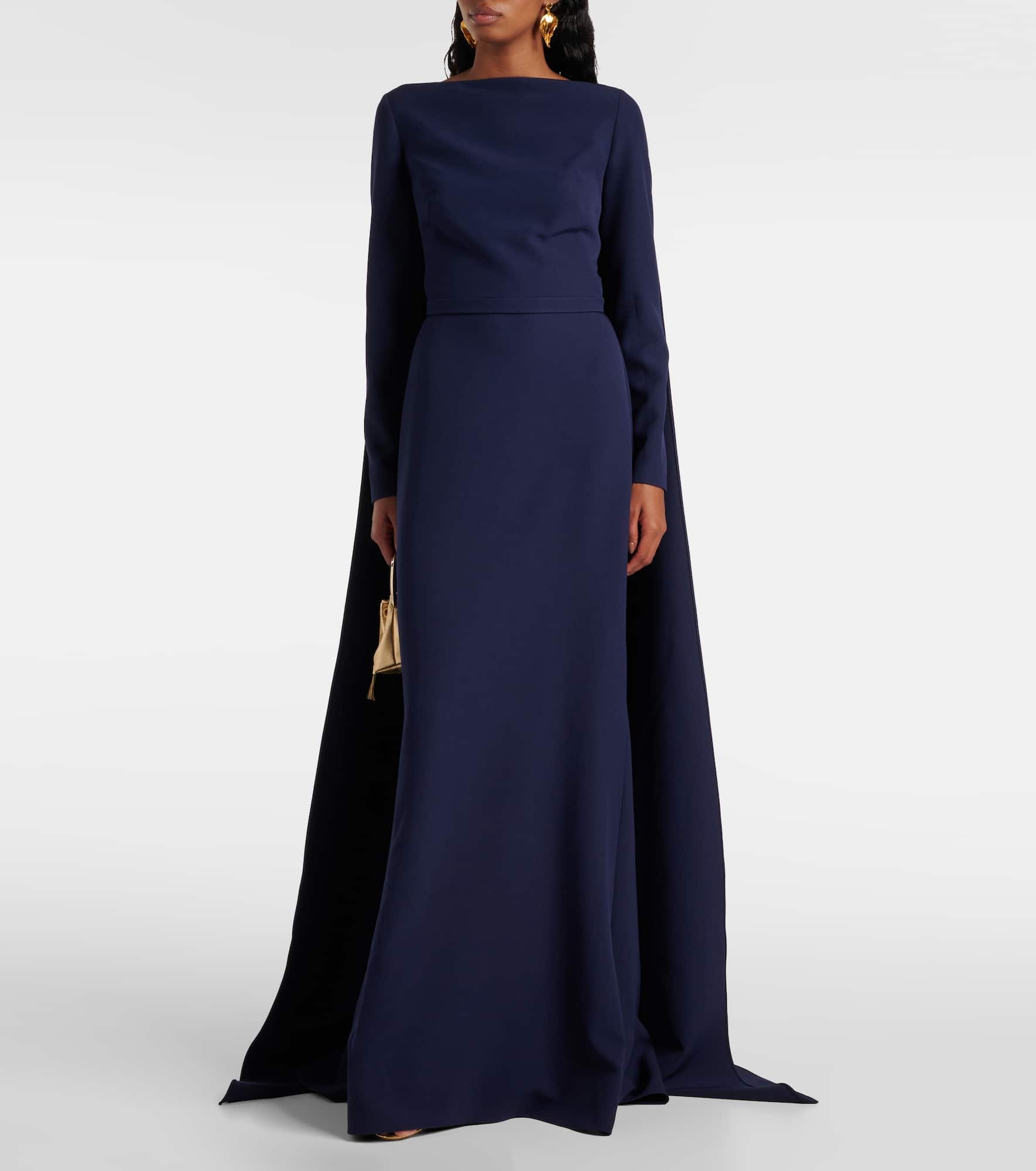 Ginevra crystal-embellished crêpe gown - 2