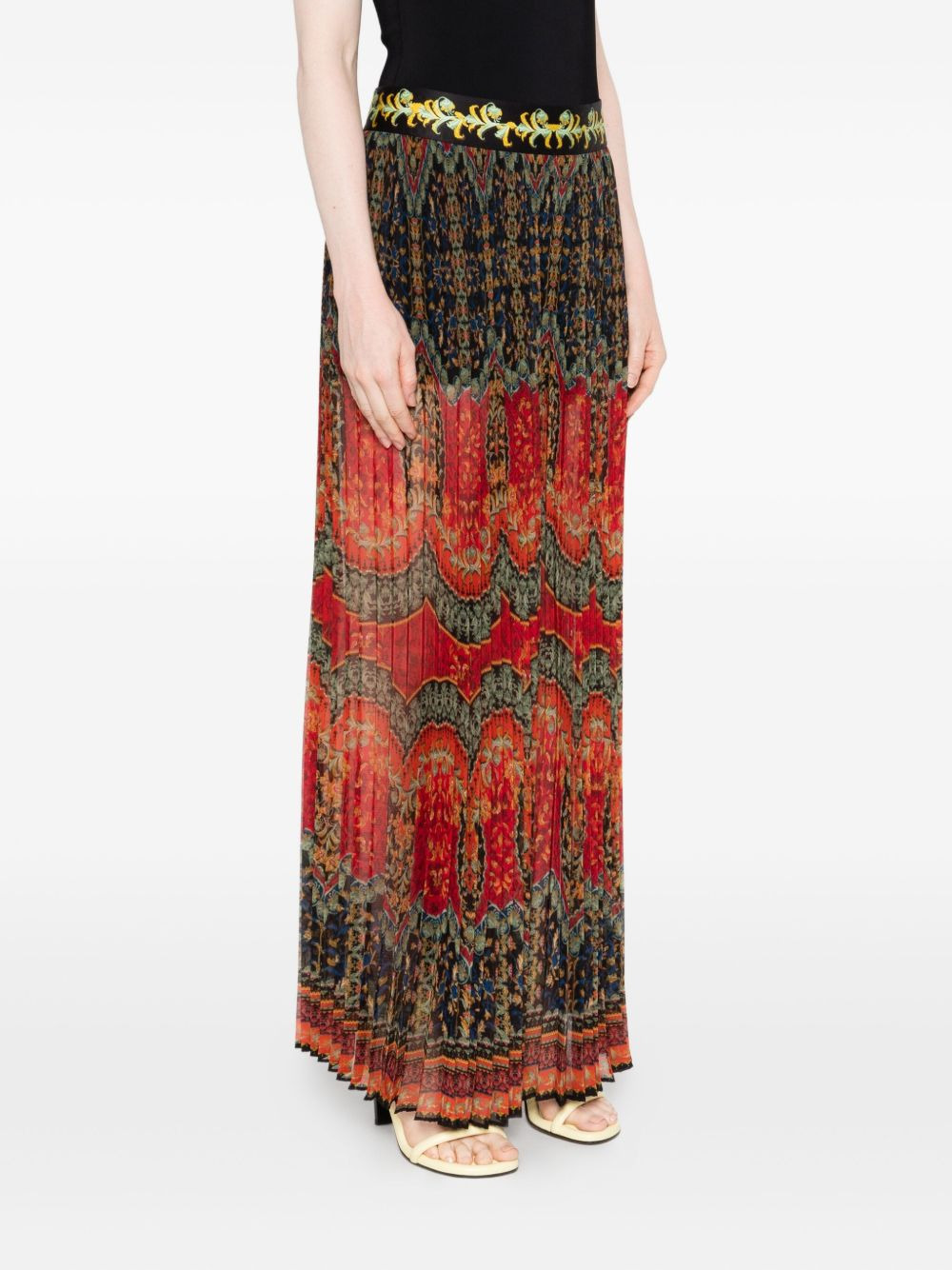 Copen pleated printed skirt - 3